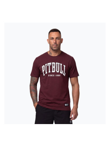 Мъжка тениска Pitbull Norton burgundy