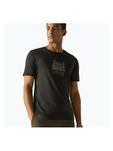 Мъжка тениска REGATTA ClineIX black explore forest