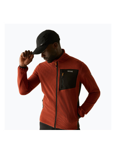Мъжки поларен суитшърт REGATTA Eadle burnt henna/black