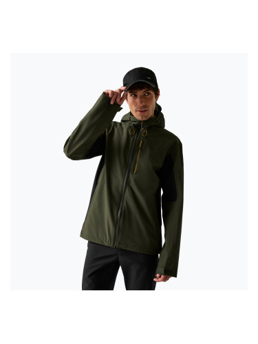 Мъжко яке за дъжд REGATTA Birchdale II dark khaki/black