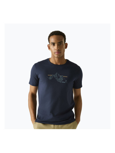 Мъжка тениска REGATTA ClineIX navy mountain lines