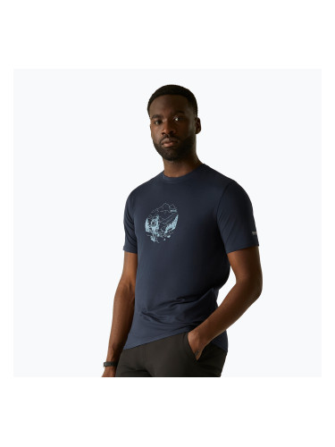 Мъжка тениска за трекинг REGATTA Fingal Stretch navy