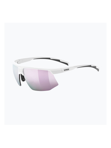 Слънчеви очила UVEX Aerios Small white matt/mirror rose