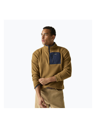 Мъжки поларен суитшърт REGATTA Frankie Half Zip rich tan/navy