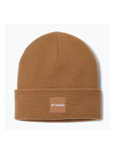 Зимна шапка Columbia City Trek Heavyweight Camel Brown
