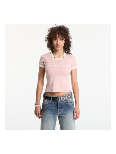 Тениска Palm Angels Hollywood Slim Tee Rose Pink/ Off White S
