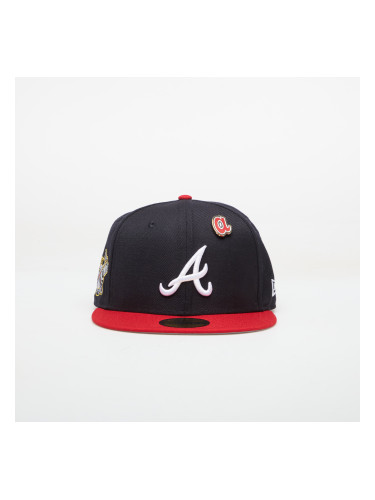 Шапка New Era 59FIFTY MLB Img Icon Atlanta Braves Navy/ Red 7