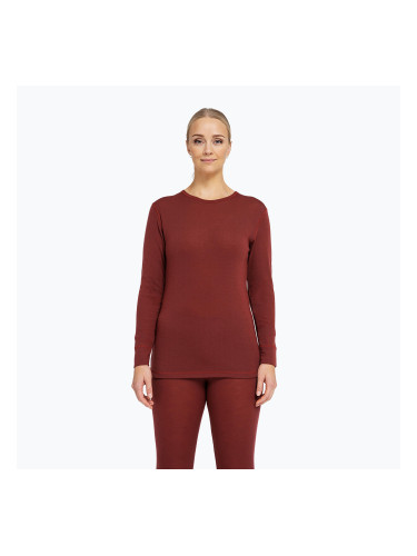 Дамски термоактивен суитшърт Dovre Wool burgundy
