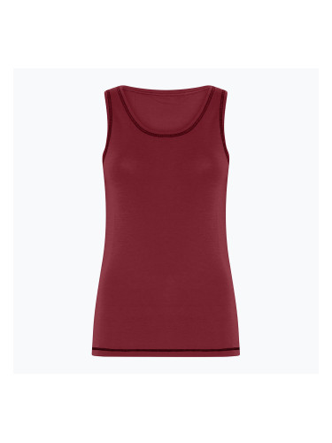 Дамска термоактивна тениска Dovre Wool Singlet burgundy
