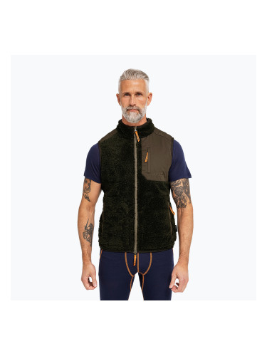 Мъжки елек Dovre Teddy Fleece green