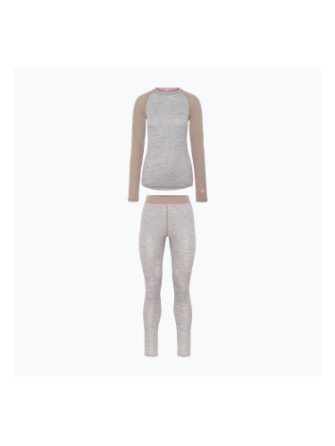 Дамски комплект термобельо KARI TRAA Kaia light grey melange