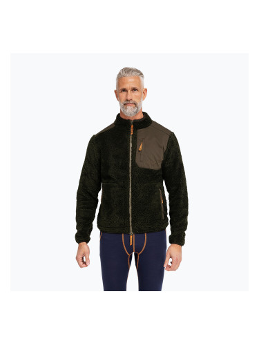 Мъжки поларен суитшърт Dovre Teddy Fleece green