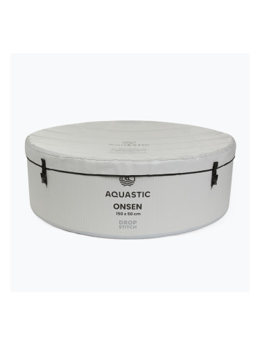 Надуваем басейн AQUASTIC ONSEN drop stitch 700 л 150 см сив