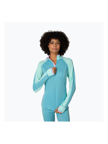 Дамски термоактивен суитшърт KARI TRAA Mila Half Zip blue lagoon