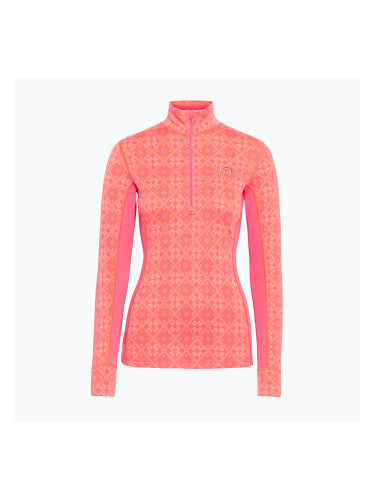 Дамски термоактивен суитшърт KARI TRAA Rose Half Zip bubblegum