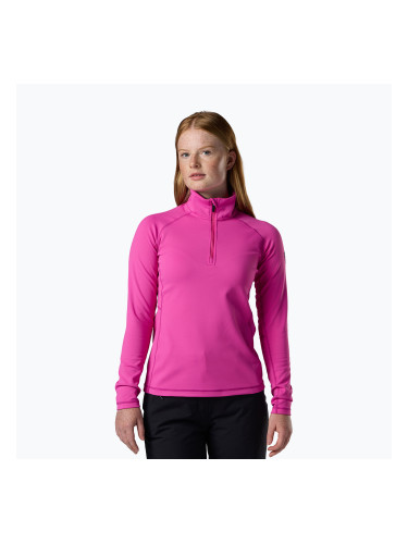 Дамски поларен суитшърт Rossignol Mid Layer Stretch Half Zip electric fuchsia