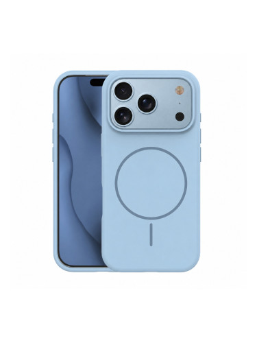 Кейс Silicone Thin Mag за iPhone 17 Pro Max / 18 Pro Max, светлосин