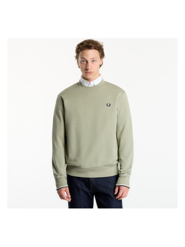 Суитшърт FRED PERRY Crew Neck Sweatshirt Seagrass M