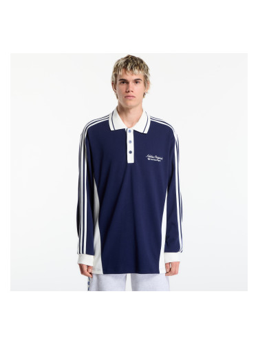 Тениска adidas Polo Ls M Night Indigo/ Off White S
