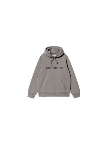 Carhartt WIP Hooded Carhartt Sweat Shady Grey Dark Navy Мъже - Суитшърти и блузи с качулка Carhartt WIP - Сив - I030547_3Z4_XX-L - Size: L