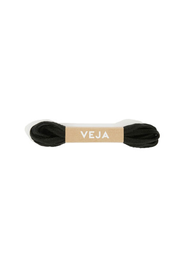 Veja Laces Canvas Black Unisex - Връзки за обувки Veja - Черен - LA01BLA01D-125cm - Size: 125cm
