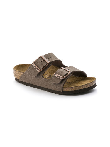 Birkenstock Arizona Kids Birko-Flor Birkibuc Narrow Fit Brown 552893 Жени,Деца - Сандали Birkenstock - Кафяв - 0552893-2.5 - Size: 2.5
