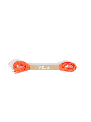 Veja Laces Crante Rec Pol Orange-Fluo Unisex - Връзки за обувки Veja - Оранжев - LC3721151D-125cm - Size: 125cm