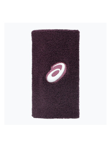 Хавлиени ленти за китка ASICS Wrist Band Long 2 pcs. dark aubergine