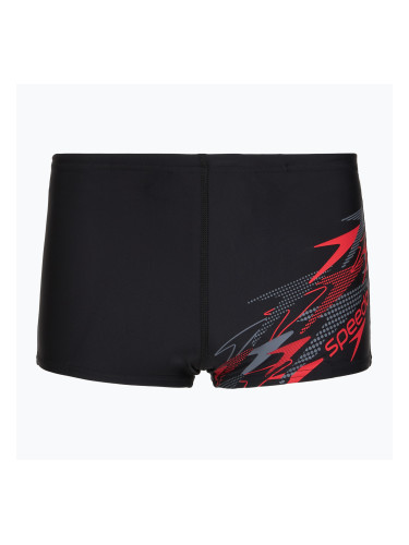 Момчешки бански боксерки Speedo Medley Logo Aquashort Anthracite/Hrr