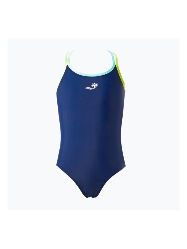 Детски бански костюм от една част Splash About Essential Sports lime