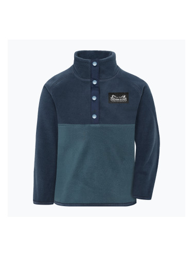Детски поларен суитшърт Didriksons Monte 6 Half Button mountain blue