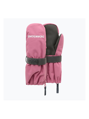 Детски скиорски ръкавици Didriksons Biggles Zip Mitten 9 heather pink