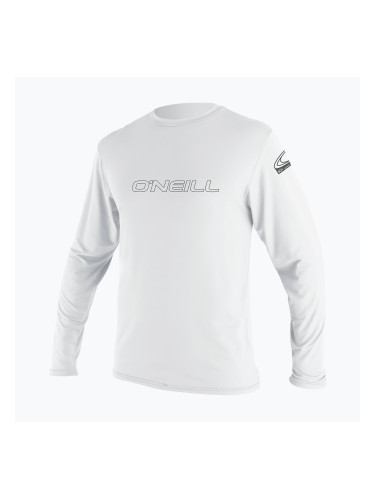 Мъжка блуза с дълъг ръкав за плуване O'Neill Basic Skins Sun Shirt white