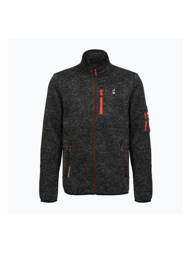 Мъжки поларен суитшърт Aulp Navoy Melanged Knit black 1