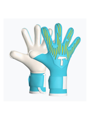 Детски вратарски ръкавици T1TAN Rebel 2.0 Sky Blue Junior FP sky blue/white