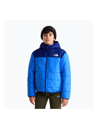 Детско ватирано яке The North Face Reversible Shasta FZ Hooded active blue/bol