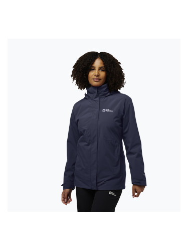 Jack Wolfskin дамски суитшърт Rotwand 3In1 с полар graphite