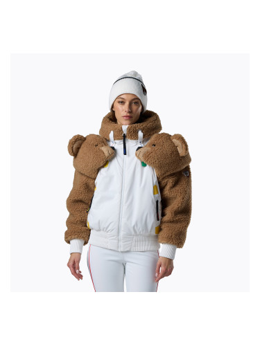 Дамско скиорско яке Rossignol JCC Teddy Hoodie white
