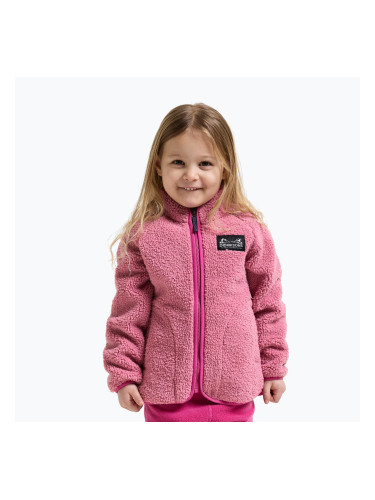 Детски поларен суитшърт Didriksons Gibbsc 2 Fz heather pink/cactus pink