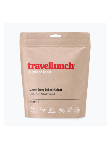 Travellunch Curry Dal замразена храна с леща и спанак Vege 250 g