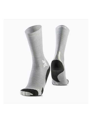 Чорапи X-Socks Run Discover Merino Crew seal grey/light sand