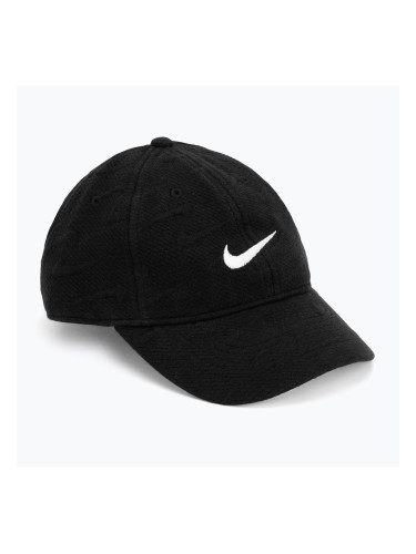 Детска шапка с козирка Nike Swoosh Motion Club black