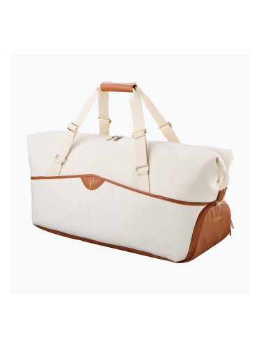 Чанта за тенис Wilson Roger Federer Lawn Practice Duffel 6Pk cream