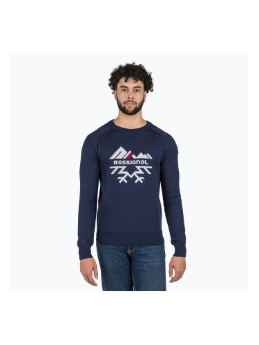 Мъжки пуловер Rossignol Jacquard Crew Neck dark navy