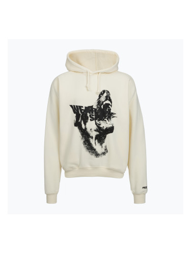 Мъжки суитшърт PROSTO Hoodie Bark off white