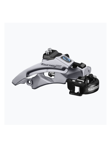 Преден велосипеден дерайльор Shimano FD-TX800-TS6 Tourney TX 3x8/7 Top Swing L silver/black