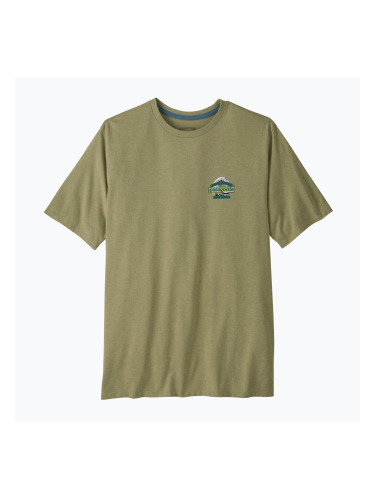 Мъжка тениска за трекинг Patagonia Great Waves Responsibili Tee gumtree green