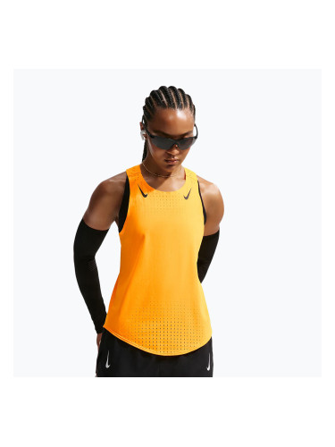 Дамска тениска за бягане Nike AeroSwift Dri-Fit ADV Singlet laser orange/black