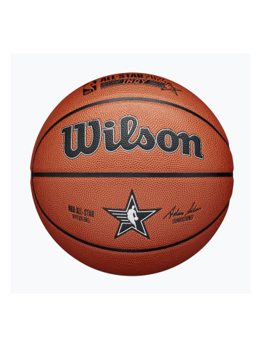 Wilson 2024 NBA All Star Реплика баскетбол кафяв размер 7