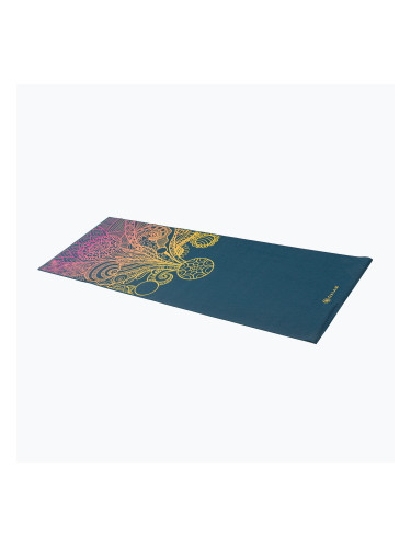 Килимче за йога Gaiam Vivid Zest 4 мм тъмносиньо 63414